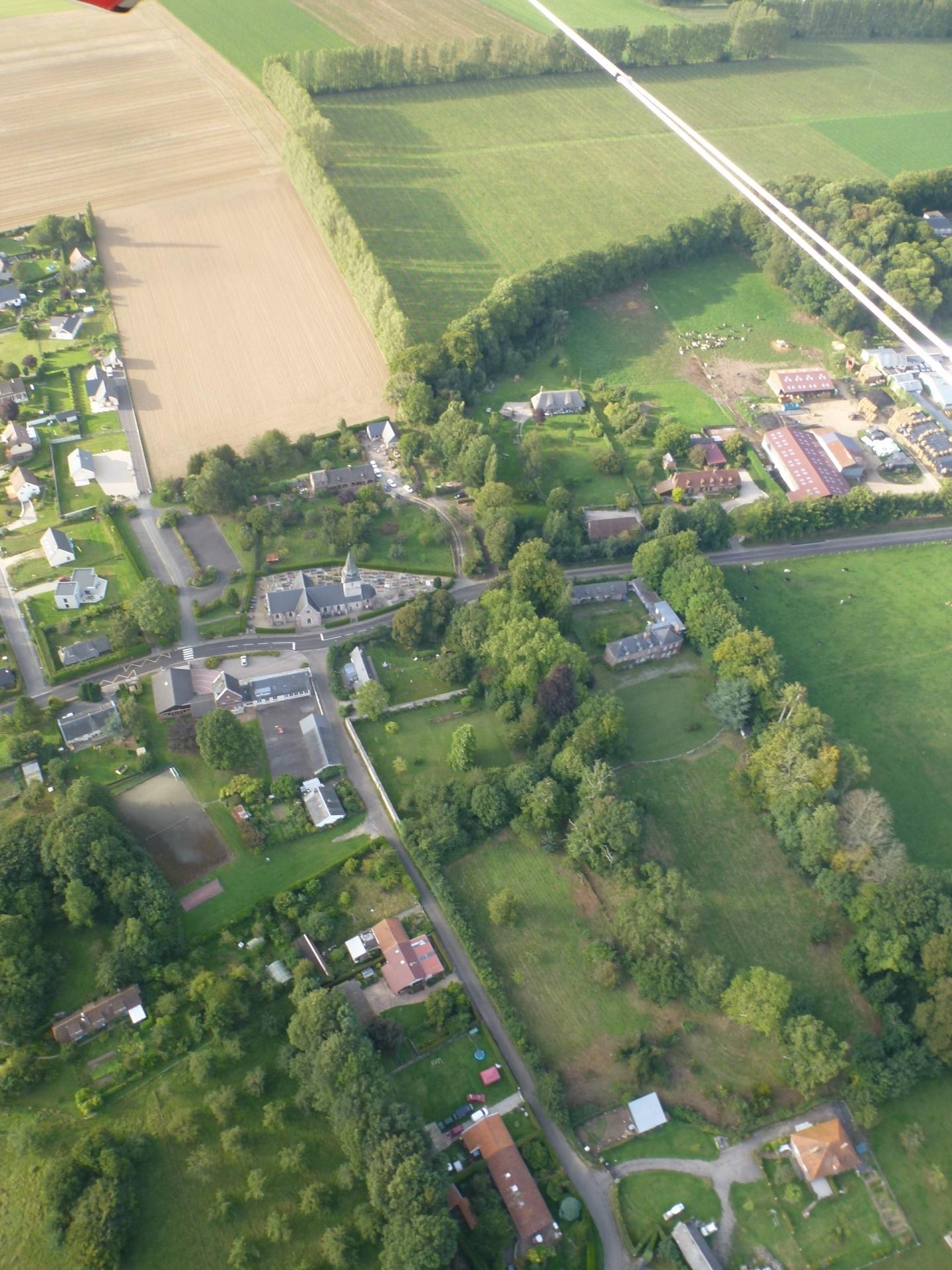Vue du village d'Omonville